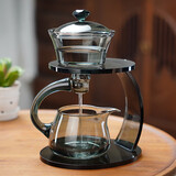 全度（Quandu） 自动泡茶器玻璃茶具套装懒人自动磁吸泡茶壶简约功夫茶具