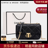 CinvaiKrose官网包包女包2025年新款女士斜挎单肩包生日母亲节礼物实用送妈妈 CK女包-黑色【小号】送女友走心