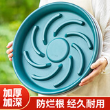芷郁绿植盆栽托盘垫接水圆形防烂根树脂花盆底座托盘 特厚210型3个