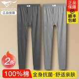 七匹狼秋裤男士纯棉单件薄款衬裤中老年春秋季全棉毛裤保暖透气打底线裤 【升级纯棉抗菌款】深灰+浅灰 2XL (180)推荐 150-170斤