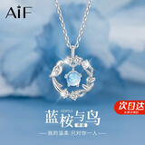 AIF蓝桉与鸟999足银项链女士款锁骨链轻奢高级感生日礼物送女友老婆 蓝桉与鸟项链+七仓发货/当次日达