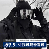熊猫莎莎滑雪镜4009-灰片 护目镜男女成人滑雪眼镜