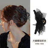 向晚发夹发卡蝴蝶结抓夹女后脑勺盘发发抓头发夹发夹鲨鱼夹七夕礼物女