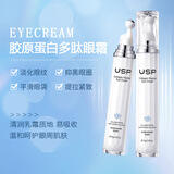 一枝春（OneSpring）胶原蛋白眼霜补水保湿按摩走珠眼精华淡化细纹提拉紧致黑眼圈眼袋 2支装