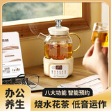 善器者迷你多功能养生壶小型办公室mini家用2025新款煮茶器煮茶壶炖煮壶烧水壶耐热全玻璃花茶壶一人用 智能款 0.8L