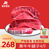 滩羊鲜生宁夏牛肉生鲜 黄牛新鲜原切牛腱子肉牛腿肉火锅食材清真源头直发 4斤牛腱子