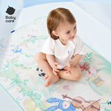 babycare新生婴儿宝宝天丝苎麻凉席凉垫幼儿园儿童夏季透气席子 【天丝苎麻】山茶乐园 65x120CM