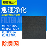 意菁IKIN适配大金空气净化器MCK57LMV2 MC70KMV2 KJFL270A KJFK336A过滤网滤芯 除臭网