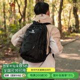 骆驼（CAMEL）户外防水登山包大容量徒步旅行双肩书包男女专业休闲运动包纯黑
