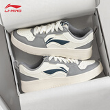 李宁元宝板鞋男鞋春秋季新款经典白色鞋子运动鞋潮流百搭男士休闲鞋 【初云】乳白色/极致灰 45
