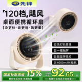 先锋（SINGFUN）风宝USB空气循环扇台式桌面静音风扇新款插电办公室寝室大风量长续航风扇DZS-D16