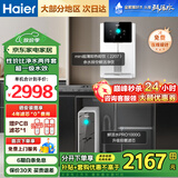 海尔（Haier）【国家补贴20%】家用净水器鲜活水Pro净水机RO反渗透自来水过滤器厨下直饮水机净饮机 【1000G甄选】净热直饮两件套