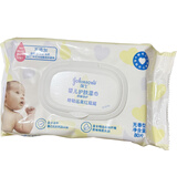 强生护肤湿巾娇嫩倍护无泪配方帮助远离红屁屁安全温和无香型大包装 80片*1包
