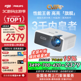 飞利浦（PHILIPS）NeoPix 745投影仪家用 办公培训游戏投影机 智能家庭影院电视（无感自动对焦 超清高亮直投）