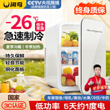 闲鸟（XIANNIAO）车载冰箱小型迷你小冰箱车家两用宿舍家用办公室母乳便携制冷藏箱 双核豪华款-冷藏加热 车家两用 20L mini可冷冻制冷制热出租房屋冰柜