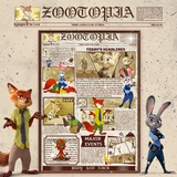 迪士尼（Disney）成人拼图500片 疯狂动物城成年高难度白卡丝绒拼图生日礼物礼品