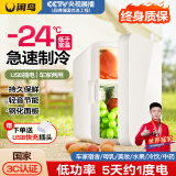 闲鸟（XIANNIAO）车载冰箱小型迷你小冰箱车家两用宿舍家用办公室母乳便携制冷藏箱 单核USB款-冷藏 车家两用 8L mini可冷冻制冷制热出租房屋冰柜
