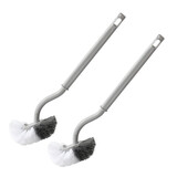 2个装日式新款马桶刷洁厕刷无死角软毛刷卫生间坐便器刷子 一个装马桶刷【活动款】