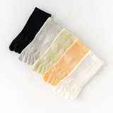 棉武器纯棉五指袜女士纯棉短筒五指袜分脚趾袜可爱5指袜子