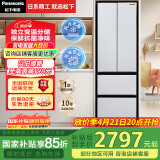 松下（Panasonic）【国家补贴】小海豚冰箱法式多门家用400升嵌入式电冰箱小户型超薄风冷无霜以旧换新NR-D401PX-W