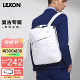 乐上（LEXON）双肩包14英寸笔记本电脑包书包泰维克纸环保旅行包时尚背包白色