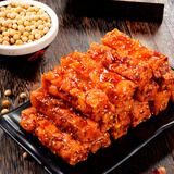 思乡山休闲零食家乡乡嘴虎皮豆干素食小吃香辣560g独立包装约16g*35包