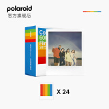 宝丽来Polaroid 拍立得相纸 600一次成像相纸复古胶片 适用NOW/NOW+/I-2/600/Lab/636/2000机型 白框彩色【3包24张】6273 带电池可用于600机型