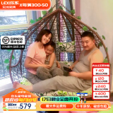 乐系（LEXI） 吊椅双人鸟巢秋千吊篮家用室内阳台吊兰户外吊床藤椅摇篮椅躺椅 双人咖啡色细藤特大号 静音款