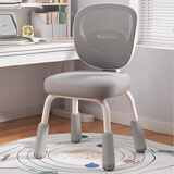 卓博电脑椅家用学习椅升降椅子学生写字座椅靠背椅子BT13灰色四腿升降