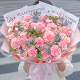 百花馆鲜花速递康乃馨花束生日礼物送妈妈母亲节长辈同城配送当日达真花 闪光女神|dyr92