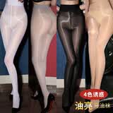 臻媚丝袜女丝滑马油袜性感防勾丝8d油亮连裤袜4件装 7152 白灰黑肤