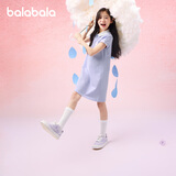 巴拉巴拉女童裙子儿童连衣裙夏装中大童洋气撞色Polo裙208225111011