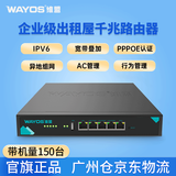 维盟（wayos） 千兆路由器出租屋80用户有线企业级路由智能限速宽带叠加异地组网550 企业千兆路由器