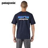 巴塔哥尼亚（Patagonia）男女情侣通勤短袖夏季P-6 Logo混纺棉休闲潮流户外透气T恤 38504 NENA M