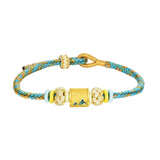 周大生国家宝藏黄金手链图足金转运珠生日礼物送女友 福字0.85g