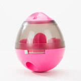 田园顽狗宠物漏食球玩具不倒翁慢食器泰迪比熊解闷神器耐咬自动逗狗 红色普通款 小型犬适用