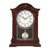 枫叶（MapleLeaf） 新中式客厅简约实木座钟家用复古艺术钟表简约创意欧式时钟摆件 8036阿拉伯+静音丽声