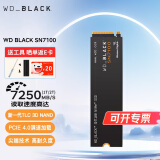 西部数据（WD）BLACK SN7100 500g 1t 2t 4t固态硬盘NVMe M.2接口 高速游戏硬盘兼容PS5 游戏黑盘电竞 PCIe4.0 1TB+螺丝散热片
