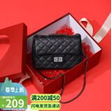viney牛皮包包女包品牌链条包轻奢单肩斜挎包生日礼物高端送女友老婆