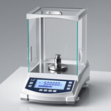 乐祺 万分之一电子分析天平0.001g0.1mg毫克电子秤实验室精密天平秤 【电磁力传感器】500g/0.001g（外校）