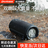 雷登（OHAYO） 音响蓝牙音箱 高音质户外大功率低音炮家用电脑桌面有源防水迷你便携式2025最新款骑行音响 黑色全频扬声器10W 标配【快至当/次日达】