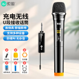索爱（soaiy）充电无线麦克风家庭KTV唱歌舞台主持演讲K歌会议音箱音响功放万能一拖一话筒WD15