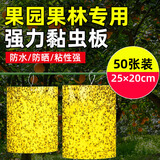 九品祥粘虫板黄板 菜地果园大棚诱果蝇粘虫纸蓟马黑虫小飞虫大号50张