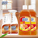 绿伞地板清洁保养套装地板蜡500g×2瓶+抗菌地板清洁剂1kg×2瓶