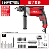 德力西（DELIXI）家用220v冲击钻小型多功能轻型冲击锤充电式电动工具手电钻