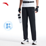 安踏卫裤运动裤男士跑步吸湿速干直筒休闲夏季透气梭织运动长裤