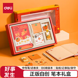 得力（deli）好事发生手帐笔记本子礼盒套装（精装本/中性笔/御守/记事贴/贴纸/试卷夹）SZ080