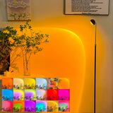 优丽美家小红帽现代简约落地灯客厅高级感轻奢氛围投影灯卧室沙发旁边 【小黑帽多彩款】配8张色卡+伸缩