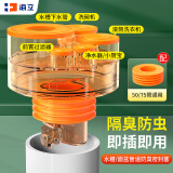 海立下水道防臭神器厨房下水三通接头封口器排下水管密封塞CF8