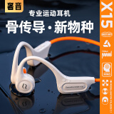 奢音（SHEYIN）【2025新款|防水防汗】X15真骨传导耳机无线蓝牙不入耳挂耳式开放式专业运动跑步骑行户外超长待机 活力橙·IPX6运动防水 旗舰版【双模16G内存】